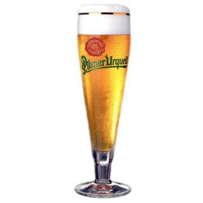 copo de cerveja da marca Pilsner Urquell a primeira Pilsen do mundo